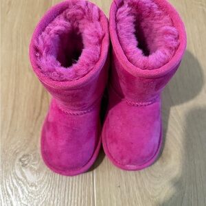 UGG Cozy Pink Plush Boots